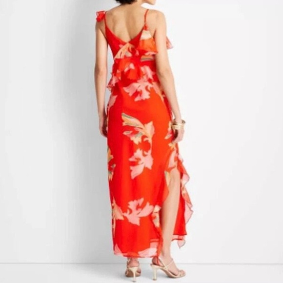 Maxi Sundress with Spaghetti Strap Plunge Neckline - Picture 2 of 11